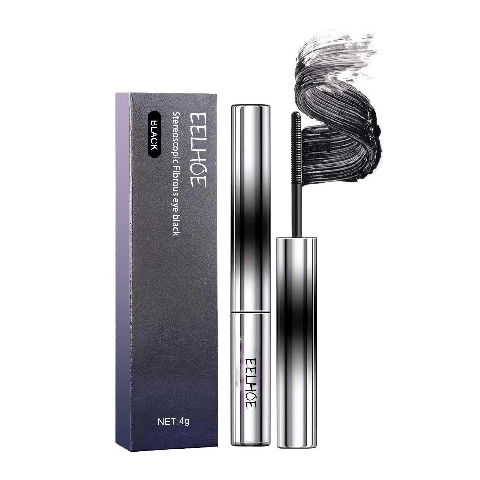 EELHOE Mascara, Natural Light Silky Texture, Easy To Use, Daily Beautiful Eye Makeup, Anti-smudge Portable Mascara black gray Zeniu Beauty