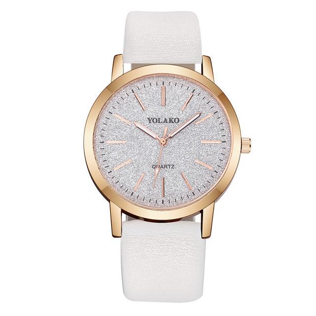 Роскошный бренд кожаные кварцевые женские женские наручные часы white Fashion Watch Manufacturer