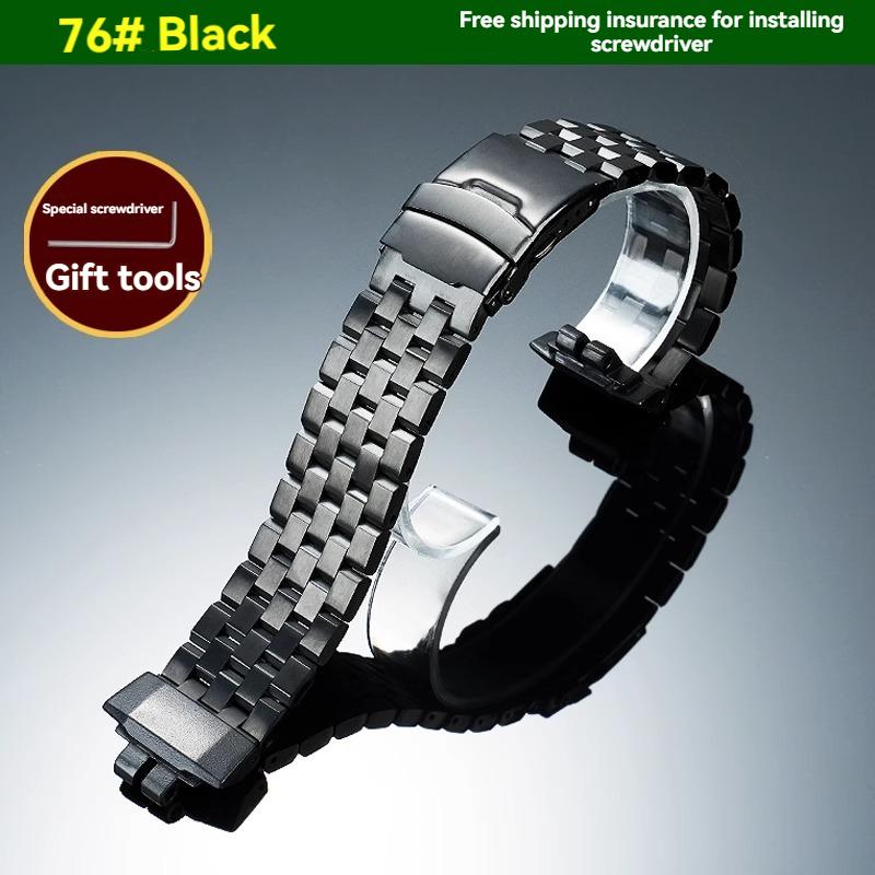 Ремешок для часов GBD 200 Для Casio G-SHOCK GBD-200-1A серии GBD-200RD-4 Ремешок из нержавеющей стали металлический браслет Мужские аксессуары для часов GBD-200mm black WristAura