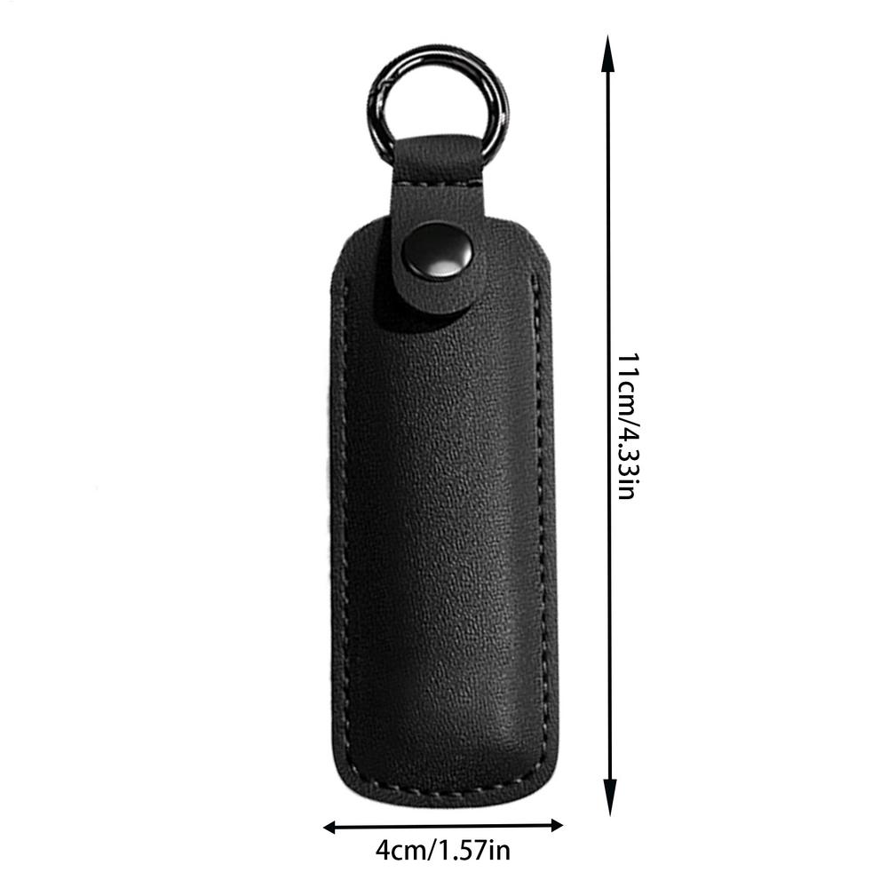 Чехол для USB-флешки Кожаный чехол для хранения USB Защитная крышка Коробка для защиты USB-накопителя С кольцом для ключей Для U-диска Флеш-накопителя чёрный Auto Launcher