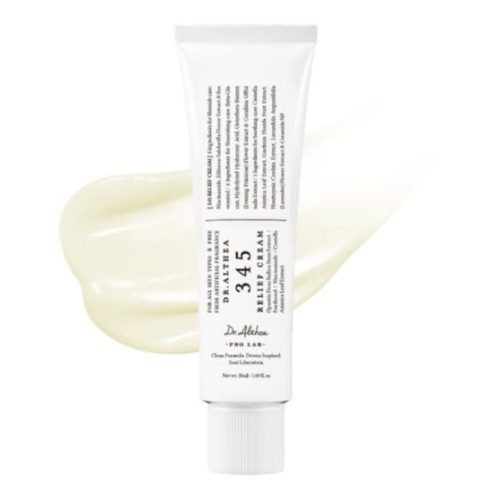 Dr.Althea 345 Relief Cream | Ежедневный увлажняющий крем для лица | Устранение несовершенств кожи | Успокаивающее восстановление и увлажнение с ниацинамидом и пантенолом white Dr. Althea