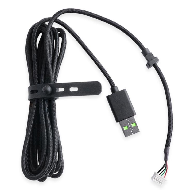 Прочный USB-кабель из ПВХ, сменный шнур для  Kraken Ultimate / 7.1 V2 RGB чёрный Happy Electronic King