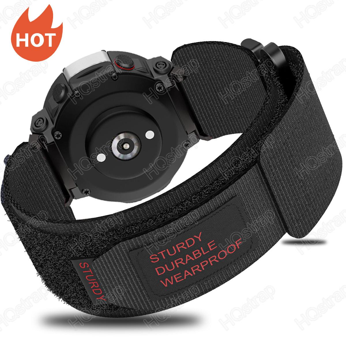 Нейлоновый ремешок-петля для Huami Amazfit T-rex 2 Ultra, ремешок для часов Amazfit T-rex Pro T Rex Tyrannosaurus, умные часы, спортивный браслет T-Rex or T-Rex Pro чёрный PINSENDA