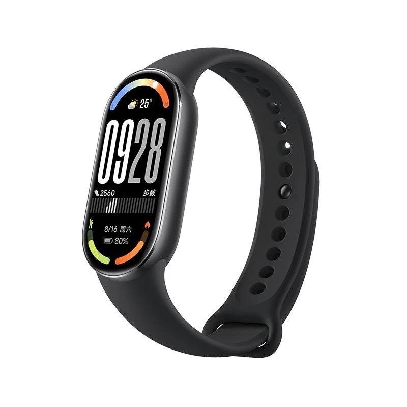 Глобальная версия Xiaomi Smart Band 10 Спортивный браслет 1,72  AMOLED Кислород в крови Фитнес-трекер 21 день работы от батареи 5ATM Mi Умные часы black