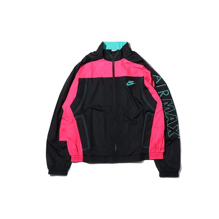 Мужская верхняя одежда в стиле пэчворк Nike x Atmos NRG, черная/ярко-розовая/нефритовая, CD6132-011 M black