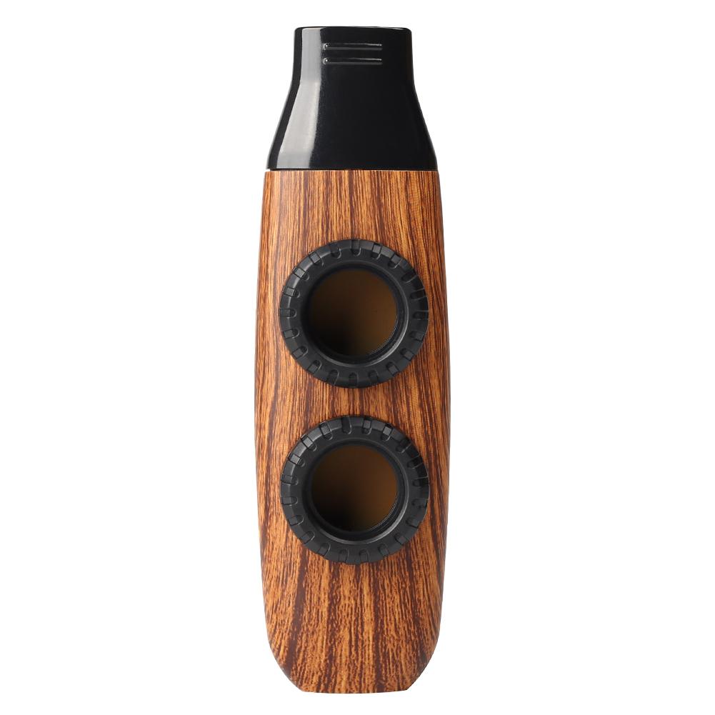 Дизайн с двойным отверстием Kazoo, двойная пленка Kazoos, аккомпанемент с укулеле, гитара, скрипка, портативный музыкальный инструмент, рождественские подарки коричневый Love Home Garden