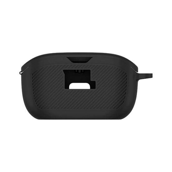 Силиконовый защитный чехол для JBL Vibe Buds, противоударный, пыленепроницаемый, с отверстием для зарядки, портативная сумка для хранения black Amusedly