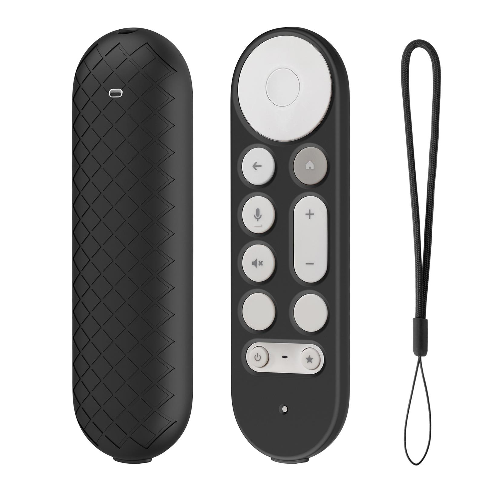 Силиконовый чехол для пульта ДУ для Google TV Streamer 4K 2024, прочный защитный чехол, надежный держатель чёрный Daybreak