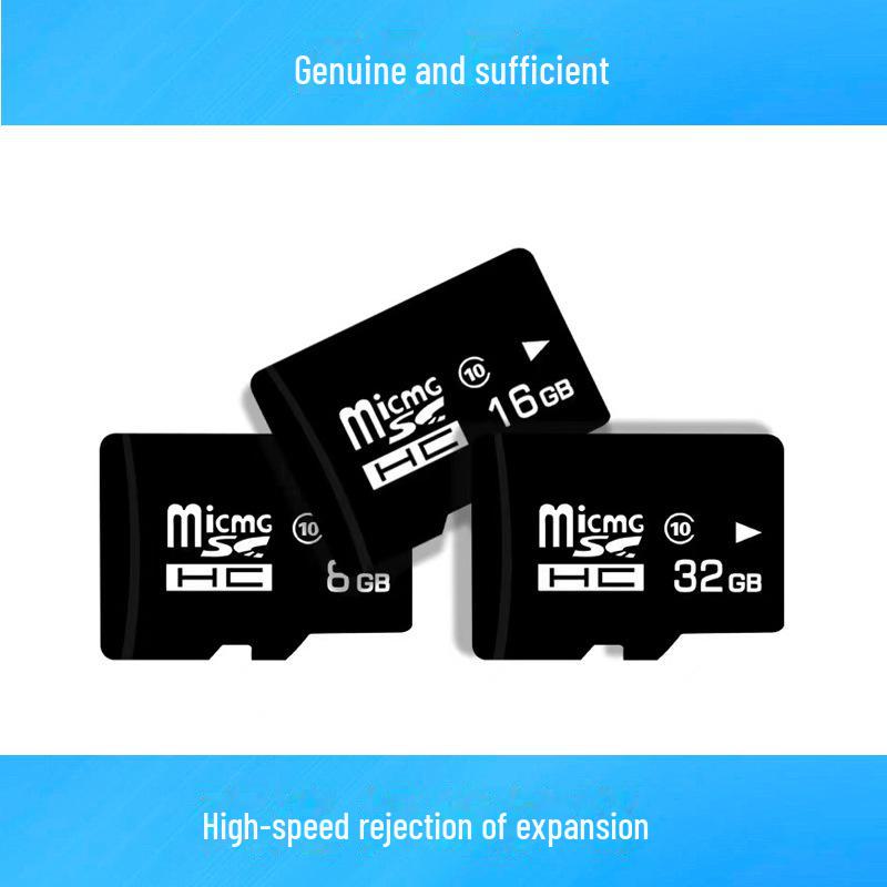 Карты памяти различной емкости Micro SD TF Card 16 ГБ 32 ГБ 64 ГБ Подходят для фотоаппаратов, мобильных телефонов, систем мониторинга, видеорегистраторов 16GB blue YJMP