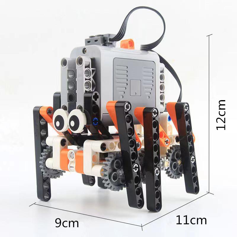 Kawaii Bionic Spider Walking Robot 6 футов MOC Building Block Power Function Технический DIY Кирпичи Игрушки для детей Мальчик spider with motor gray 91440111MAC31P5G8T