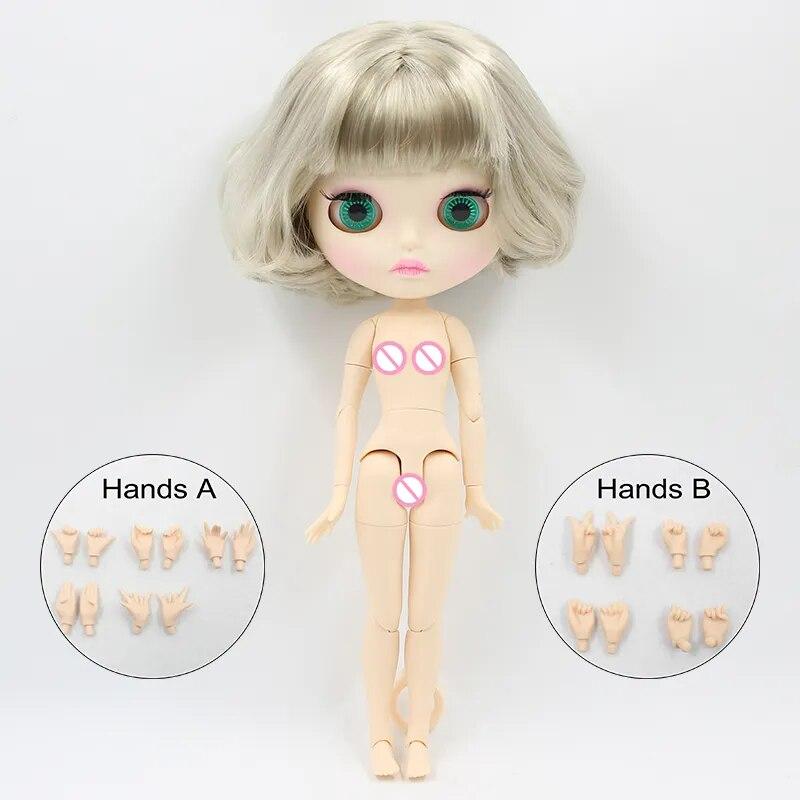 Кукла ICY DBS Blyth 1/6 BJD Joint Body, белая кожа, коричневая кожа, темная кожа, матовое лицо, телесная кукла, 30 см, аниме-игрушка для девочек, подарок white matte face beige DBS TOYS