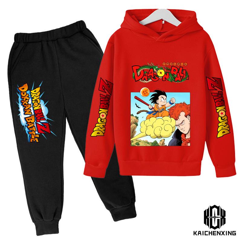 Толстовка с капюшоном в стиле аниме Dragon Ball Z для мальчиков, одежда, детские толстовки, одежда в стиле аниме, толстовка с капюшоном «Гоку», свитшот для девочек, дети от 3 до 14 лет 140 black xuhaijian02