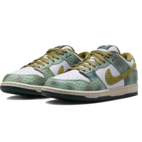Nike Alexis Sablone x Dunk SB Low CHAMELEON Повседневные шорты для катания на доске Мужские HJ3386-300 EU 36 зелёный