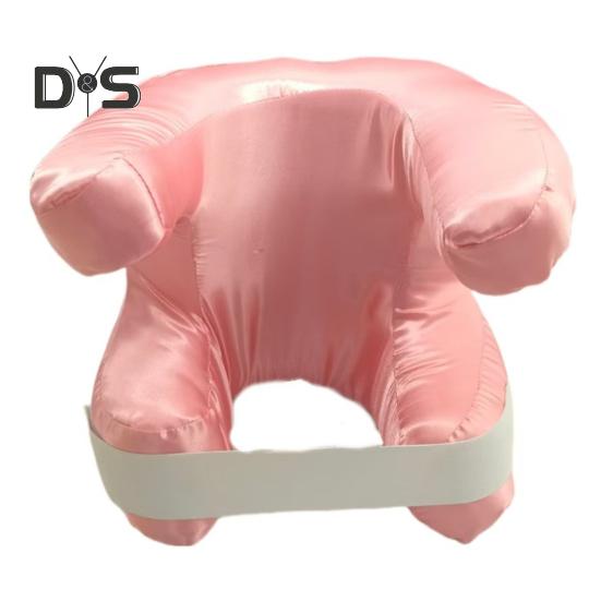 Подушка Beauty Pillow Satin предотвращает появление морщин благодаря съемной моющейся наволочке с эффектом памяти, поддерживает комфорт при чтении телевизора в постели, подушка для глубокого сна розовый HOW-E