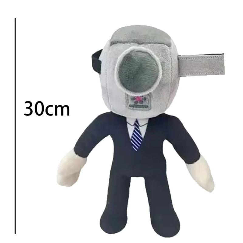 Skibidi Toilet Plush Toy Upgrade Titan TV Toy Skibidi Dop Speakerman Cameraman TV Man Titans Camcordeman Plush Gift gray Specials