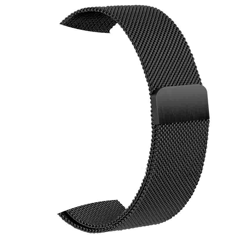 Миланская петля для Apple Watch 9, 8, 7, 6 SE 5, 4, 1, 2, 3, 42 мм, 38 мм, ремешок для Iwatch 4, 40 мм, 44 мм, ремешок из нержавеющей стали 41, 45 мм, 49 мм, Ultra 2 SE 2 For 38/40/41mm чёрный Smartwatch Accessories