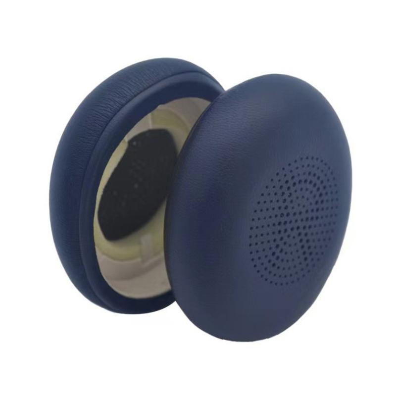 Премиальные кожаные амбушюры для наушников Jabra Elite 45H Evolve2 65 синий Diaphanous