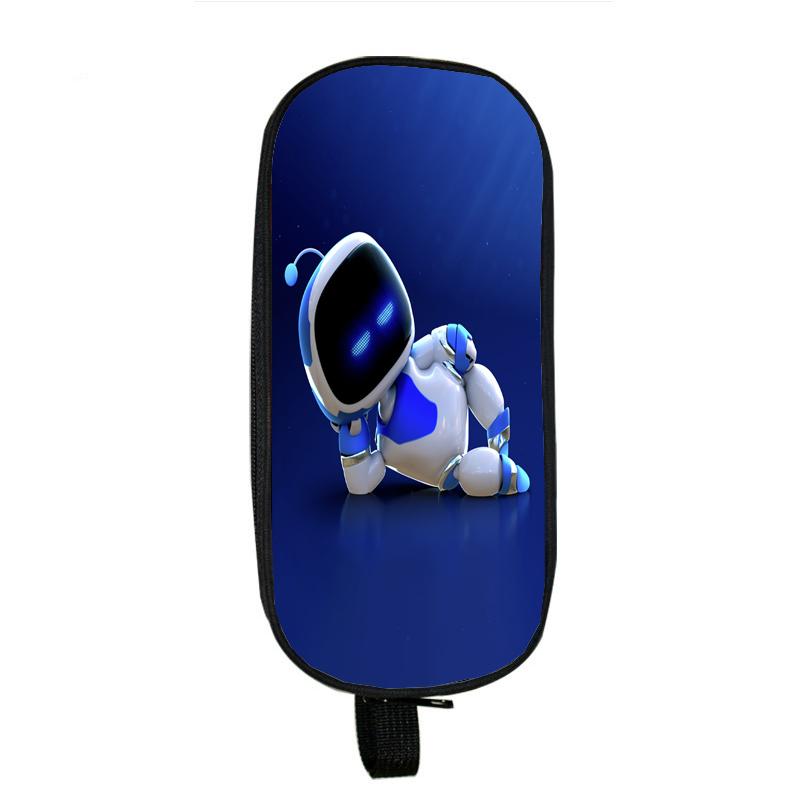 Сумка-карандаш Astro Bot для школьников с большой вместимостью, многофункциональный пенал для хранения канцелярских принадлежностей, милый пенал для детей, мальчиков и девочек 1 blue Lynnette