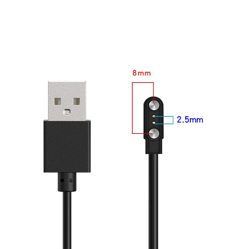 2 контакта 4 контакта Smartwatch Dock зарядное устройство адаптер USB кабель для зарядки шнур для взрослых/детей Smart Watch Power зарядный провод аксессуары 2.5mm-8mm white Jumaocun-Fashions