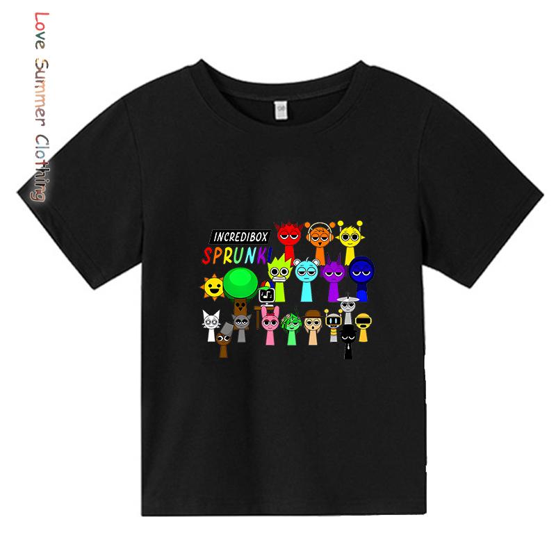 Толстовки на молнии Sprunki для детей, аниме-фигурки Incredibox, толстовка для девочки, детская весенне-осенняя толстовка, подарок, одежда для мальчиков 4-14 лет 140 gray Lianxia Clothing