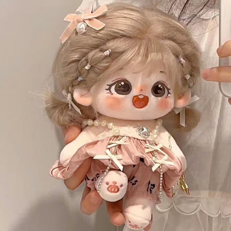 Новая хлопковая кукла 20 см плюшевая игрушка кукла можно переодеть для девочек чтобы подарить своим подругам brown Boutique Toy Tribe