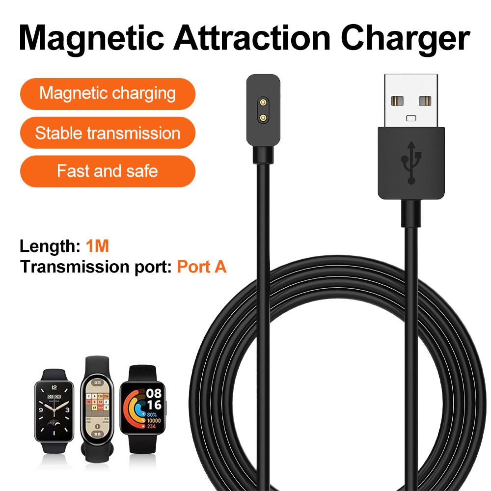 Зарядное устройство USB Type C Fonken Xiaomi MI Band 10 9 8 Pro Active Зарядное устройство для часов Док-станция для быстрой зарядки Зарядное устройство для часов MIband Адаптер питания USB Port black