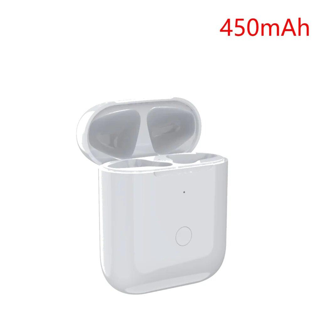 Сменное беспроводное зарядное устройство для наушников Airpods Pro 1/2/3 Bluetooth, зарядное устройство емкостью 600 мАч со светодиодным индикатором For airpods 2 белый ZLH Mall