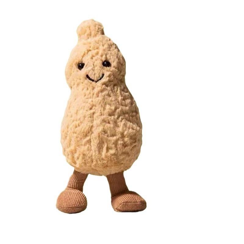Милая плюшевая кукла Jelly Cat Peanut с подвеской в виде клубники и апельсина, кукольные аксессуары, плюшевая игрушка, супермягкий подарок для девочек на праздник beige Binchi Keji Travel