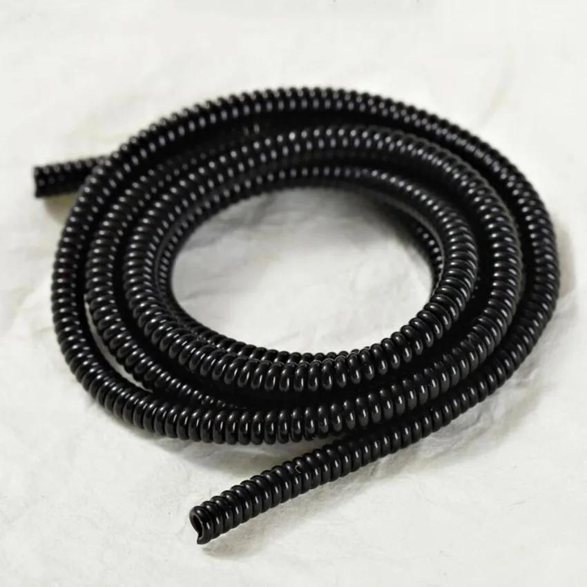 Цвет 60СМ Сплошной Кабель Держатель Цветной ТПУ Спиральный USB Кабель для Зарядки Защита Шнура Органайзер для Дома чёрный Daily Home Furnishings