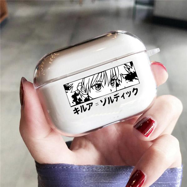 Мягкий защитный чехол HXH Hunter X Hunter, прозрачная коробка для Apple Airpods 1 2 3 Pro Killua Hisoka, чехол для AirPods в стиле аниме Airpods 1 2 white mart22