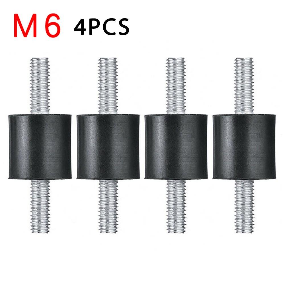 4 шт. Резиновый буфер Аксессуары Демпфер Бесшумный M5 M6 M8 M6 black excellentping