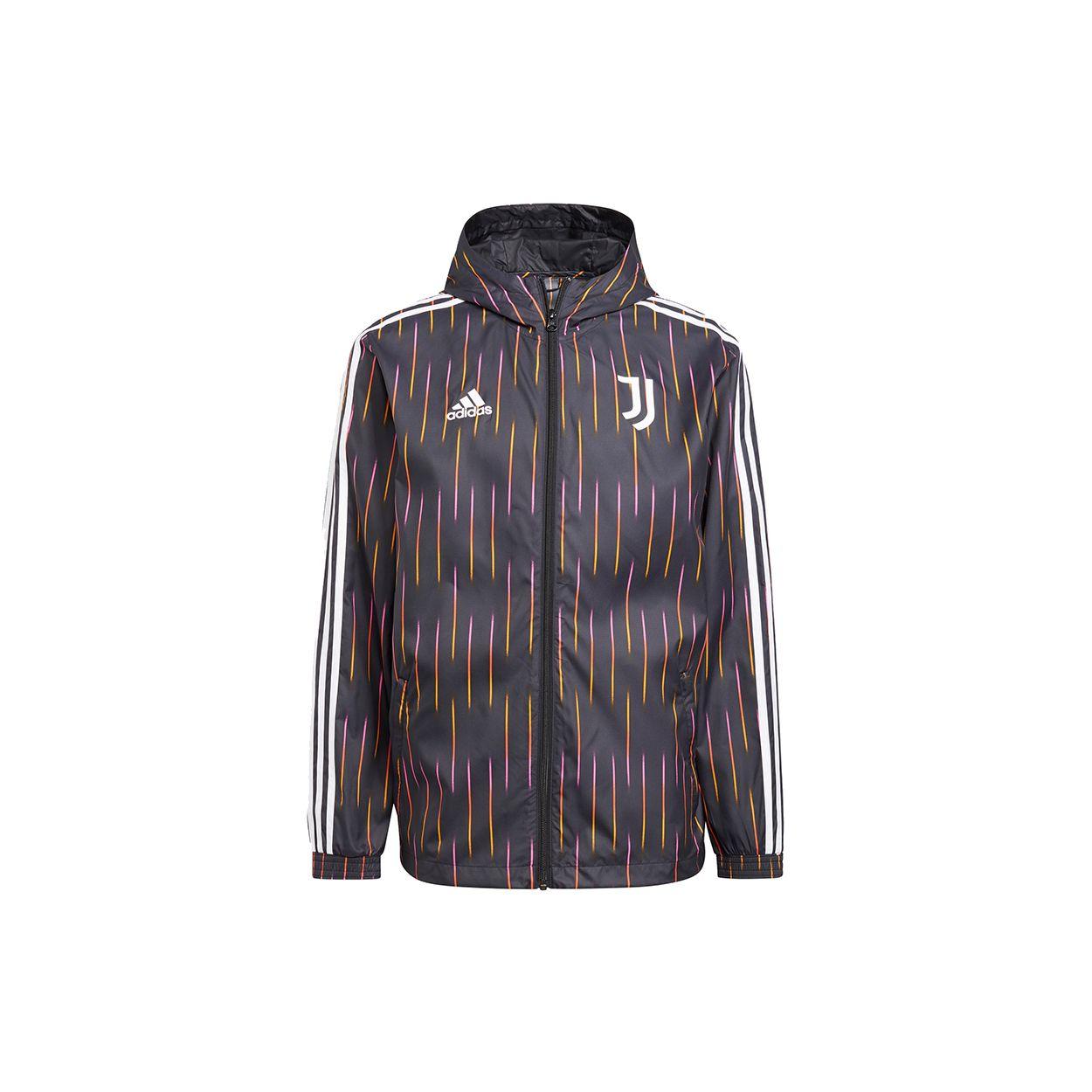 Ветровка Adidas Juventus Football Training с капюшоном и логотипом, мужская верхняя одежда, черная GR2901 XS gray