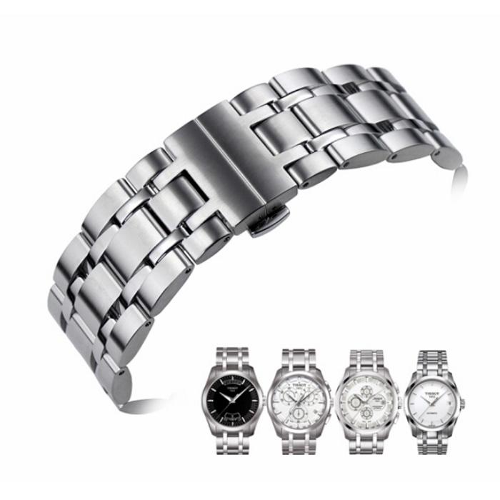 22 мм COUTURIER Series T035428A T035407A T035410A Ремешок для часов Запчасти для часов Мужской твердый браслет из нержавеющей стали ремешок для часов T035 22MM серебряный For Tissot Watch Band s
