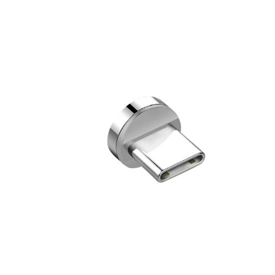 2P-ST Магнитный сверхбыстрый USB-кабель типа C, 5 А, Магнитный зарядный кабель Type-C Charge Plug Only gray Amusedly