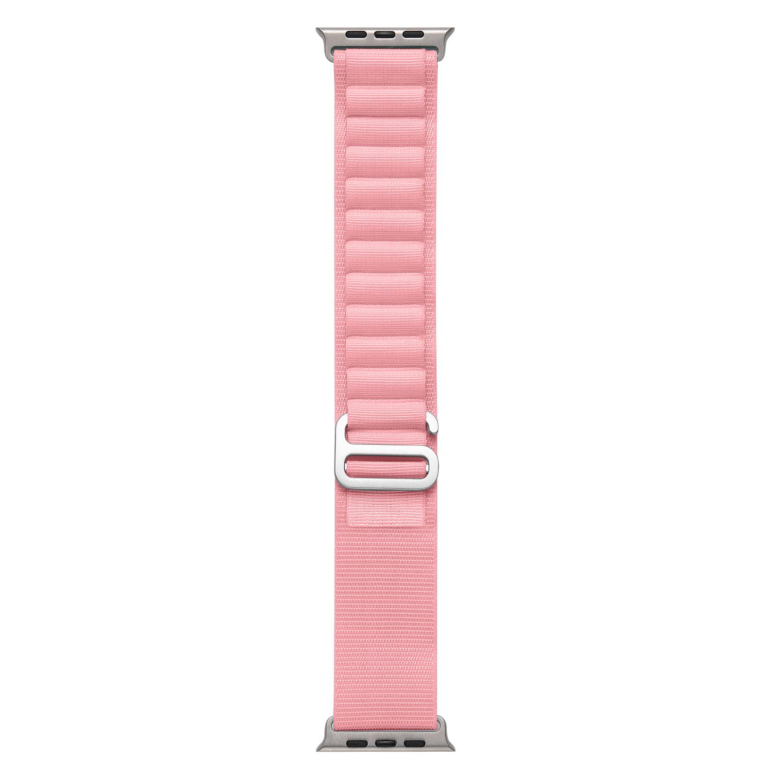 Ремешок Alpine Loop для Apple Watch Band 49 мм 44 мм 40 мм 45 мм 41 мм 42 мм 38 мм Браслет IWatch Series Ultra 9 8 7 6 3 Se 38mm 40mm 41mm pink Y.Better