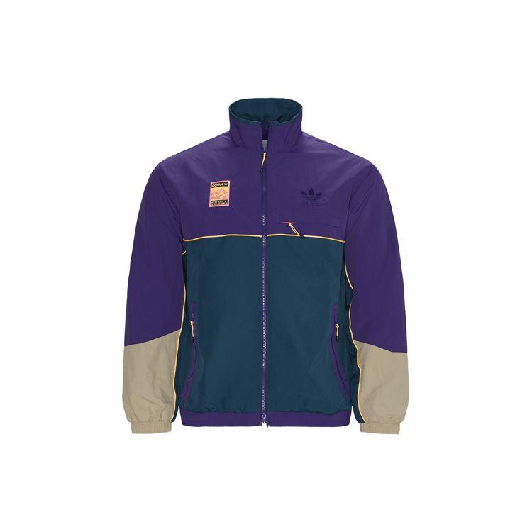 Мужской спортивный топ Adidas Originals с воротником-стойкой фиолетовый FR0593 S blue