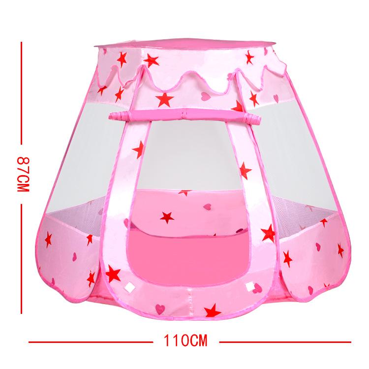 Детская шестиугольная палатка 110*87CM розовый TouchCare