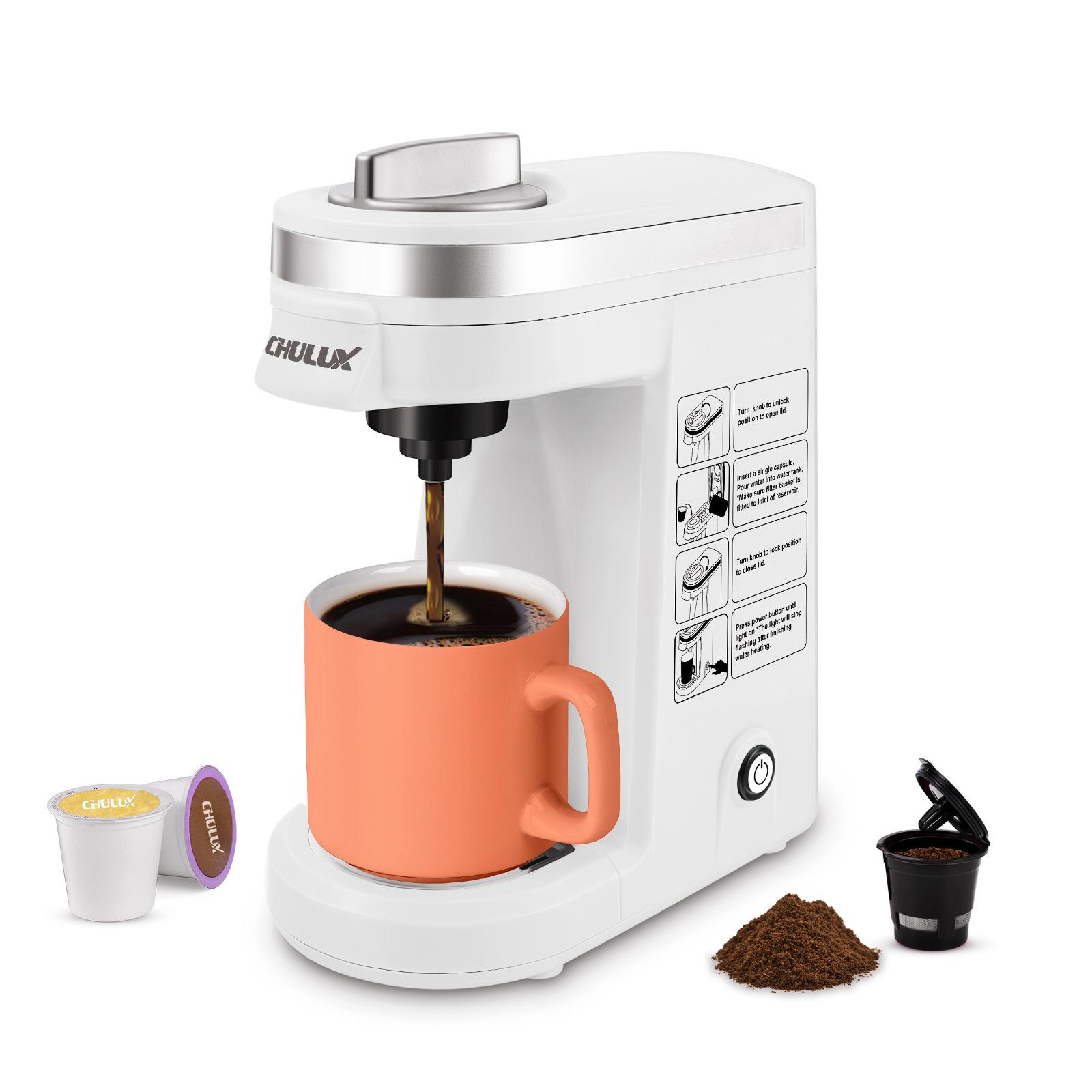 Портативная кофемашина K-Cup, капсульная кофеварка Espresso Cafetera, универсальная суперавтоматическая капсульная кофеварка белый Factory Discount Outlet