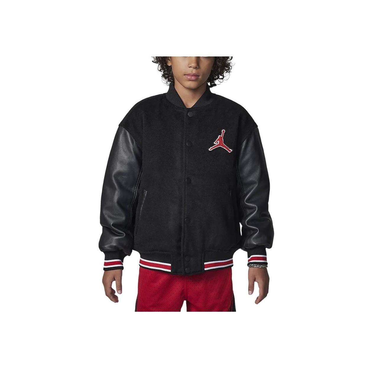 Jordan Flight Comfortable Soft Versatile Jacket Детские куртки Черный HQ7063-010 S black