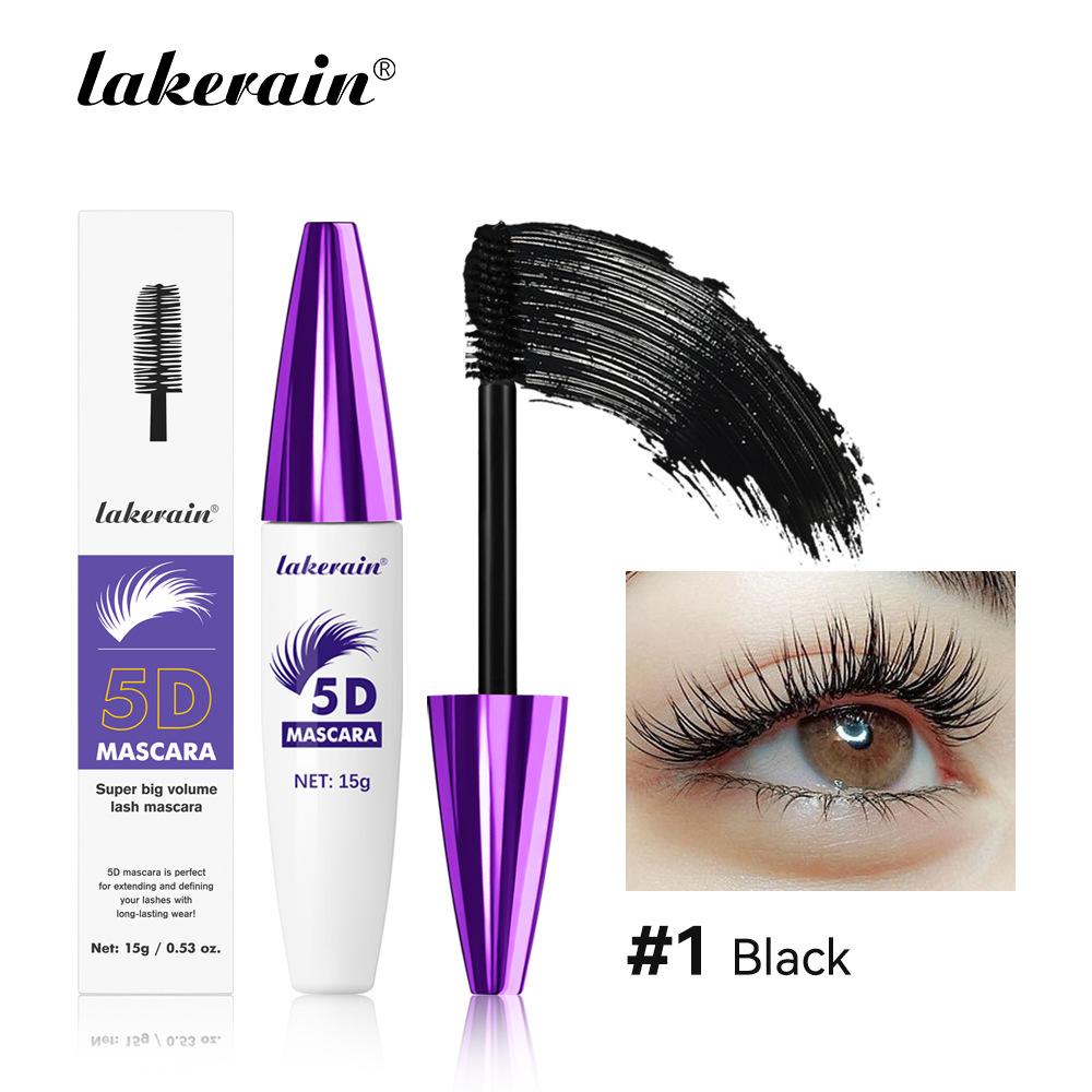Тушь для ресниц 5D Volume Lash Mascara, водостойкая и стойкая, естественная, утолщающая, не склеивающая и не закручивающая ресницы, быстросохнущая black Perfect skin