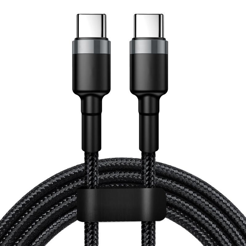 PD 120 Вт USB-кабель для быстрой зарядки для iPhone 15 Pro Max USB-C Type C для Apple iPhone Xiaomi Samsung Huawei Кабель для быстрой зарядки 1m чёрный L.RIDING PULO