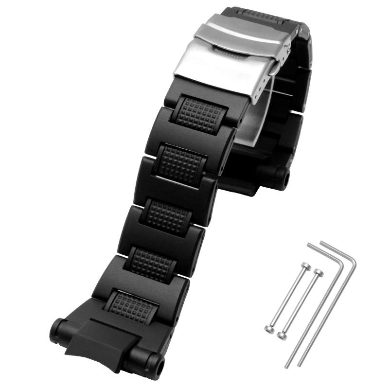 Пластиковый ремешок для часов casio GW-A1100FC GW-A1000 GW-4000 GA-1000, ремешок для часов, браслет, мужские спортивные наручные часы, ремешок black Freesh