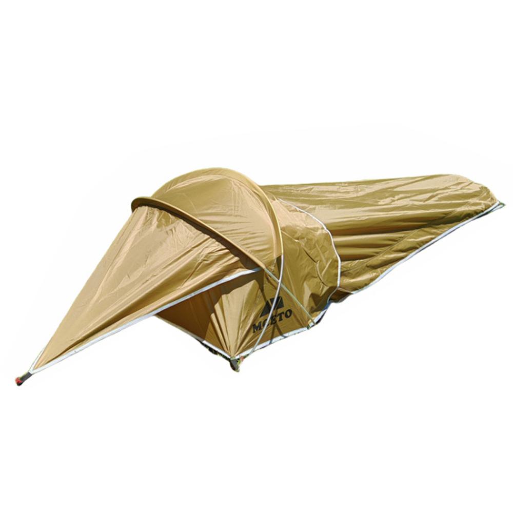 Сверхлегкая одноместная палатка Bivy Tent, водонепроницаемая палатка для 1 человека для кемпинга, пешего туризма, пешего туризма коричневый TOMTOP JMS