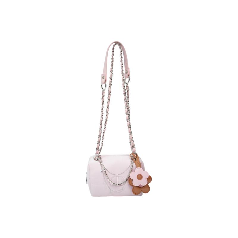 DIOR DIY Стиль Косметичка Холст Цветок Мягкий Пудровый Нишевый Легкая Роскошь Простой и Изысканный Модный и Универсальный Портативный Хранение розовый