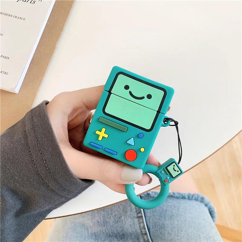 Чехол для Airpods Pro 2 2022, 3D мультфильм Adventure Time защитный силиконовый чехол для наушников для Airpods 1/2 чехол для детей/мальчиков For Airpods 1 2 blue case-A1