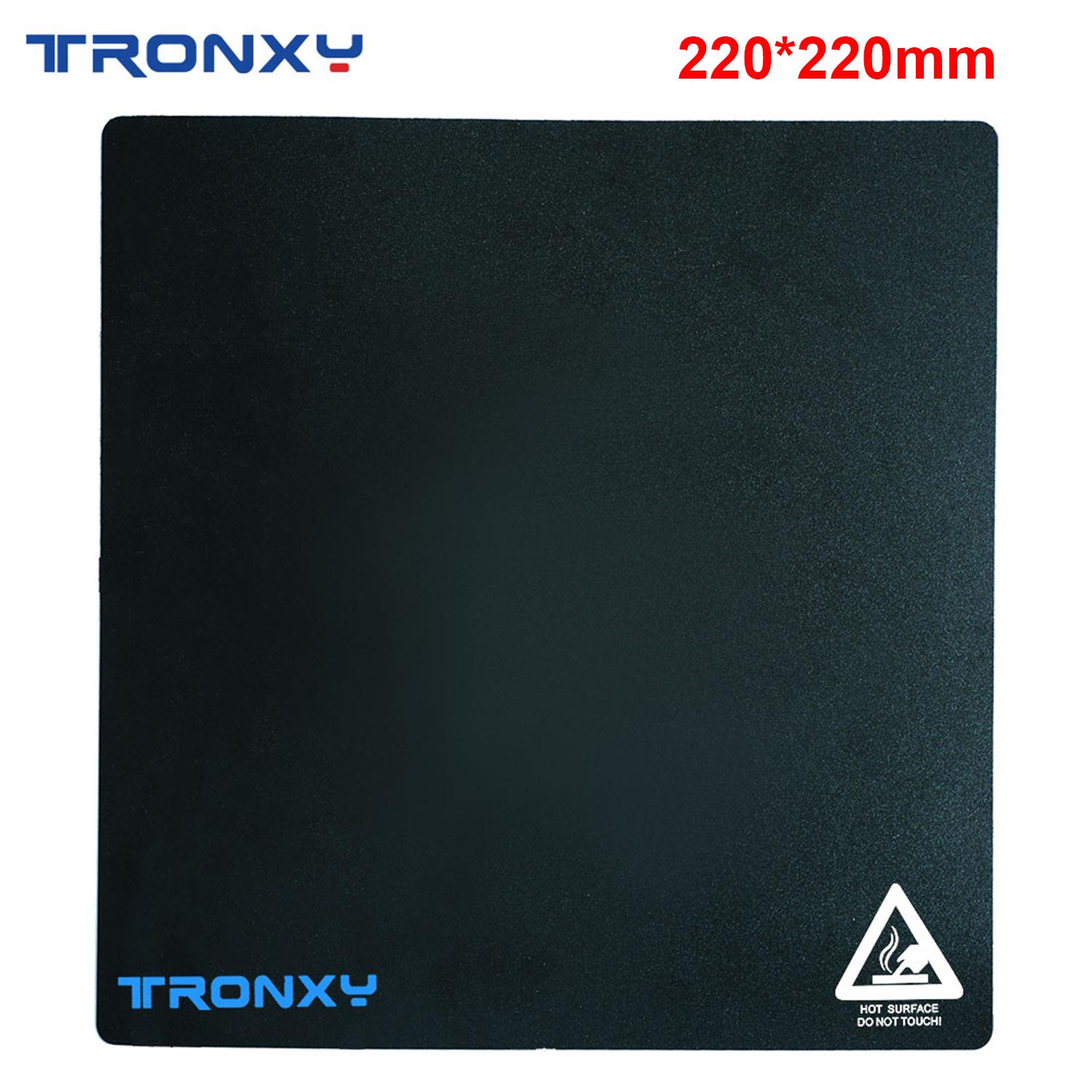 Наклейка на кровать Tronxy с подогревом, поверхность сборки, высокая термостойкость, 330*330 мм/13,0*13,0 дюйма для 220x220mm чёрный 3d printing machine
