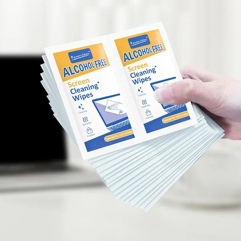 Упаковка из 40 салфеток для чистки ПК — сухие и влажные салфетки для чистки экранов автомобилей, телефонов, планшетов, ноутбуков, телевизоров и мониторов 20pcs gray Honmsilk