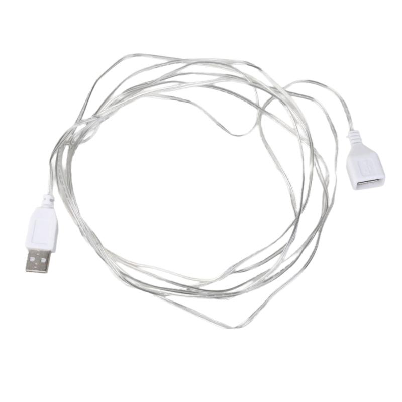 3.0M 9.84ft USB Удлинительный кабель USB Папа к Маме Соединительный шнур для 5V2A Подсветки Вентилятор Зарядка white Walking by the world