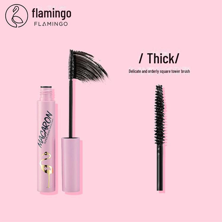 Водостойкая тушь для ресниц Flamingo с маленькой щеточкой — густая, длинная, с подкручивающим эффектом gray Skin & Shade