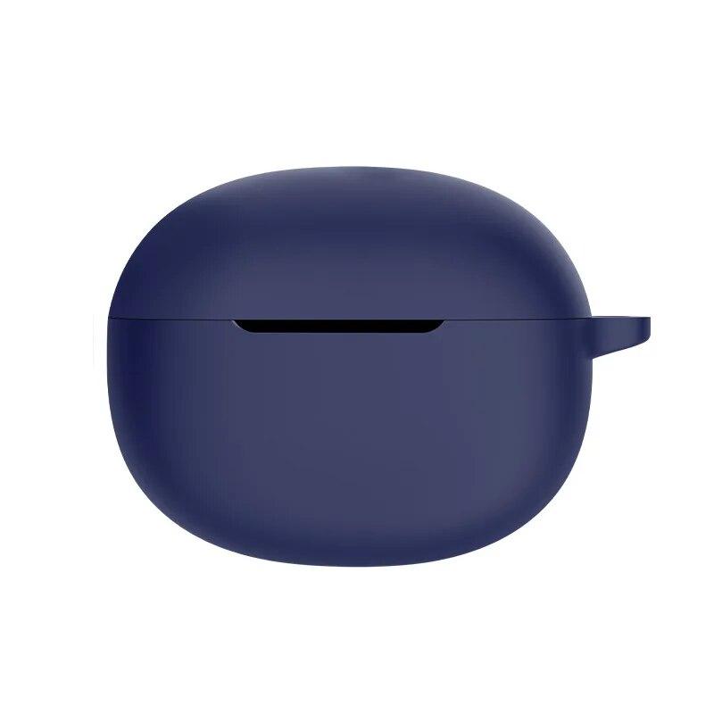 Защитный чехол для наушников Oppo Realme Buds T100/T300, силиконовый чехол, одноцветный силиконовый чехол для Oppo Realme Buds For Realme T300 темно-синий DaBeiBei